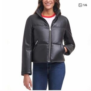 Levi’s faux leather puffer jacket